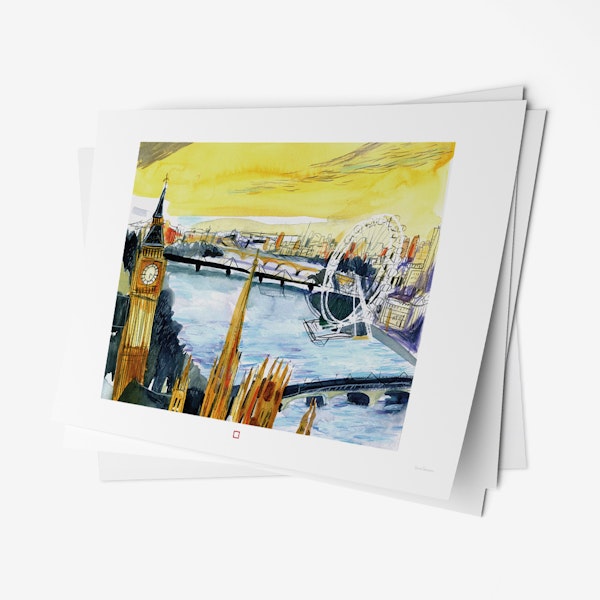 LONDRES - Estuche premium con 4 láminas A3 - Tintablanca